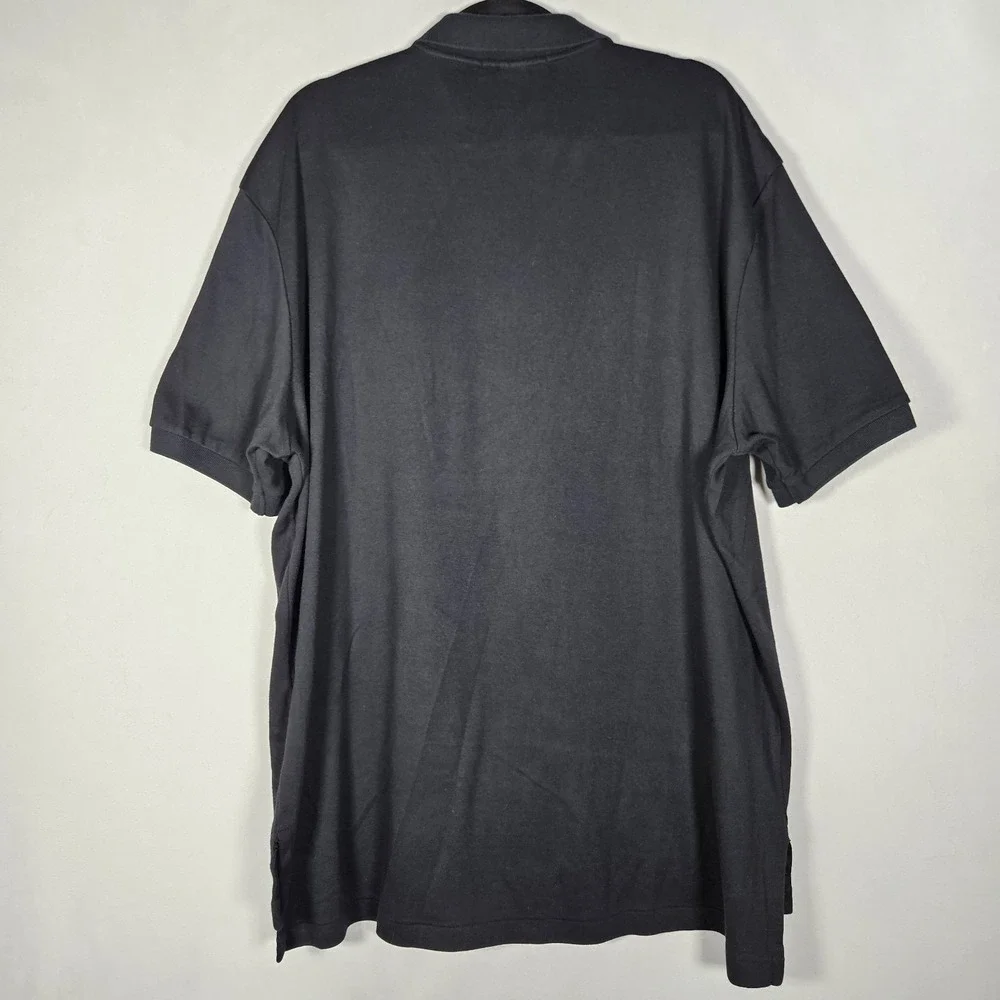 Polo Ralph Lauren Polo Shirt Men XXL Black Cotton Performance Preppy Short Sleev